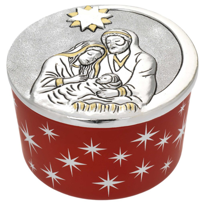 Vasetto Candela Profumata Natività 10,7x6 cm Vasetto Candela Profumata Natività 10,7x6 cm