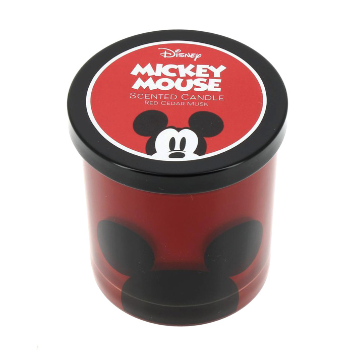 Mickey Mouse Glass Candle with Red Cedar Musk Fragrance