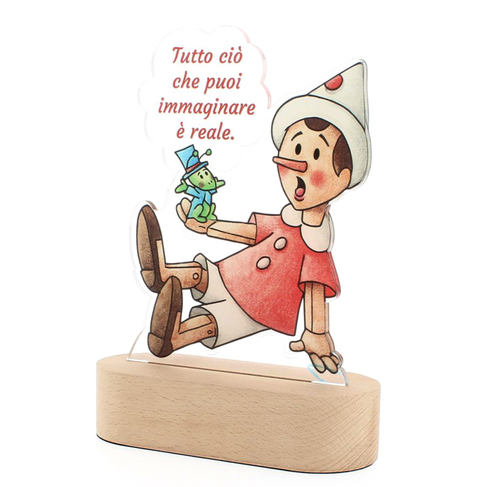 Lampada Led luce notturna Pinocchio 20 cm