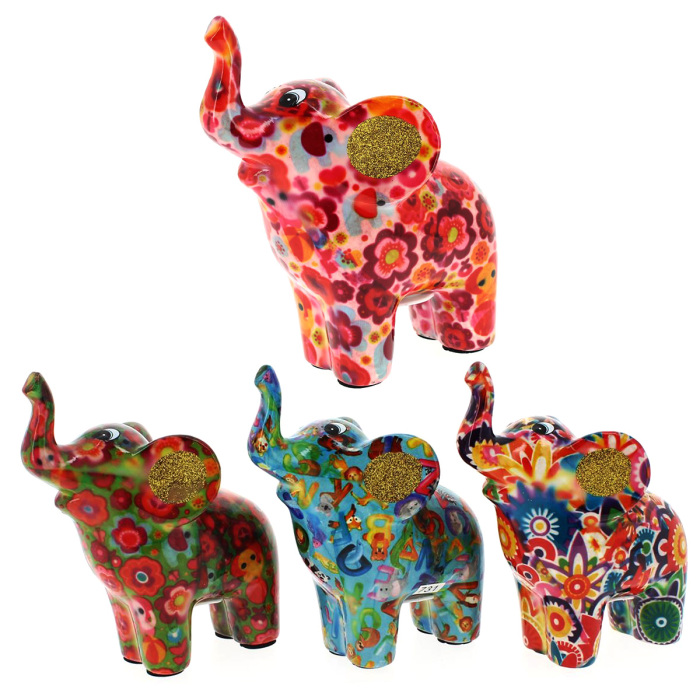 Hucha elefante Darcy 17,5x17x9 cm Pomme Pidou