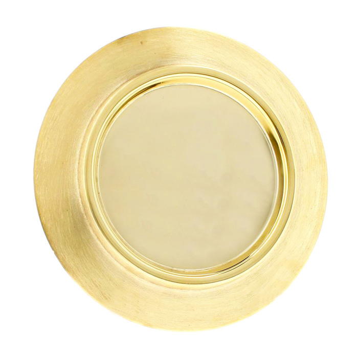 Patena ottone dorato Diametro 18,5 cm Patena ottone dorato Diametro 18,5 cm