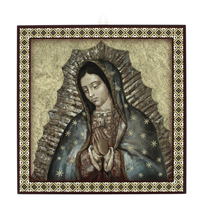 Azulejo Virgen de Guadalupe caja regalo 20x20 cm