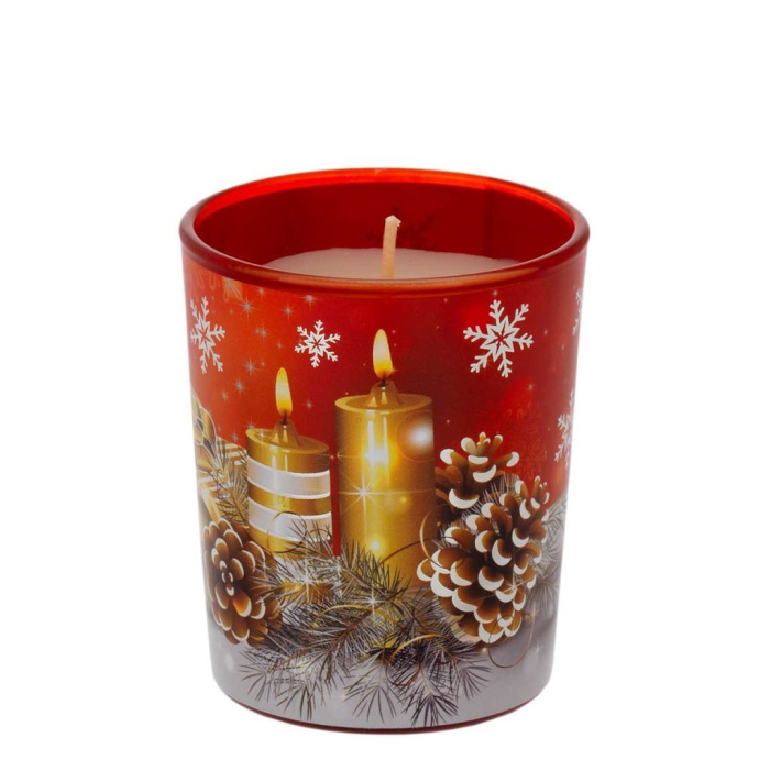 Vela perfumada vaso blanco decoración Velas 