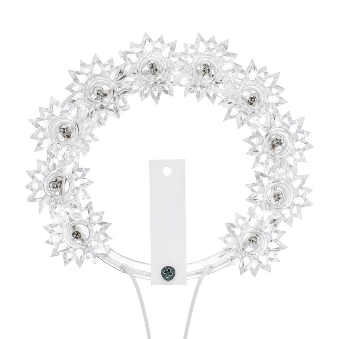 Aureola Luminosa de Plexiglás con 10 Estrellas 220V Diámetro 8 cm Aureola Luminosa de Plexiglás con 10 Estrellas 220V Diámetro 8 cm