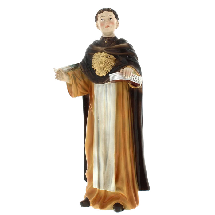 Statua San Tommaso d'Aquino in resina 20 cm Statua San Tommaso d'Aquino in resina 20 cm