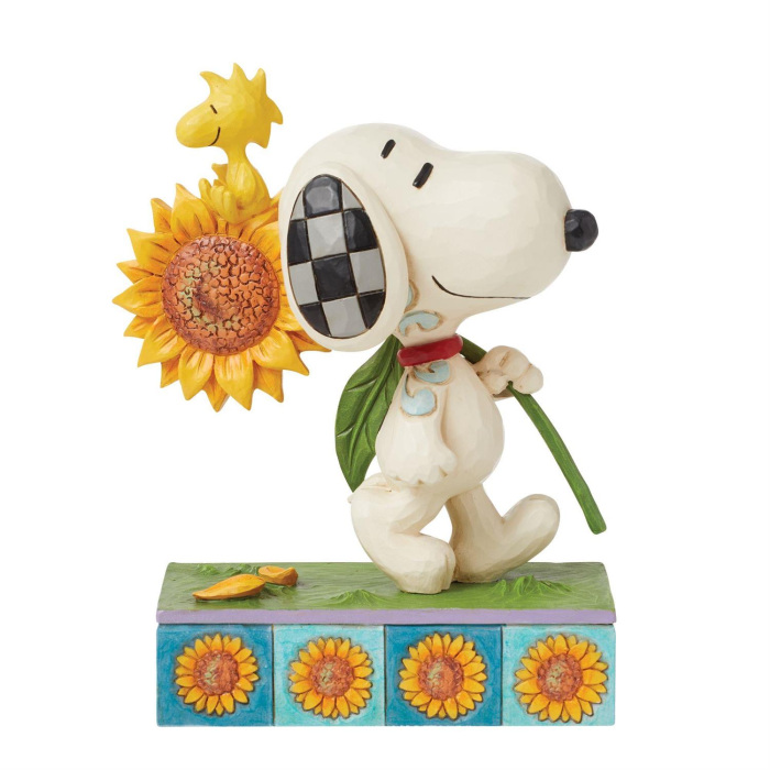 Snoopy con girasole 15 cm Peanuts by Jim Shore 6016281