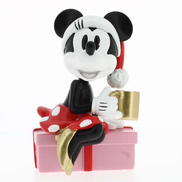 Figure Minnie Mouse sitting on a gift box 20 cm Disney