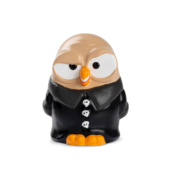 Figura búho Familia Addams Fester Goofi Egan