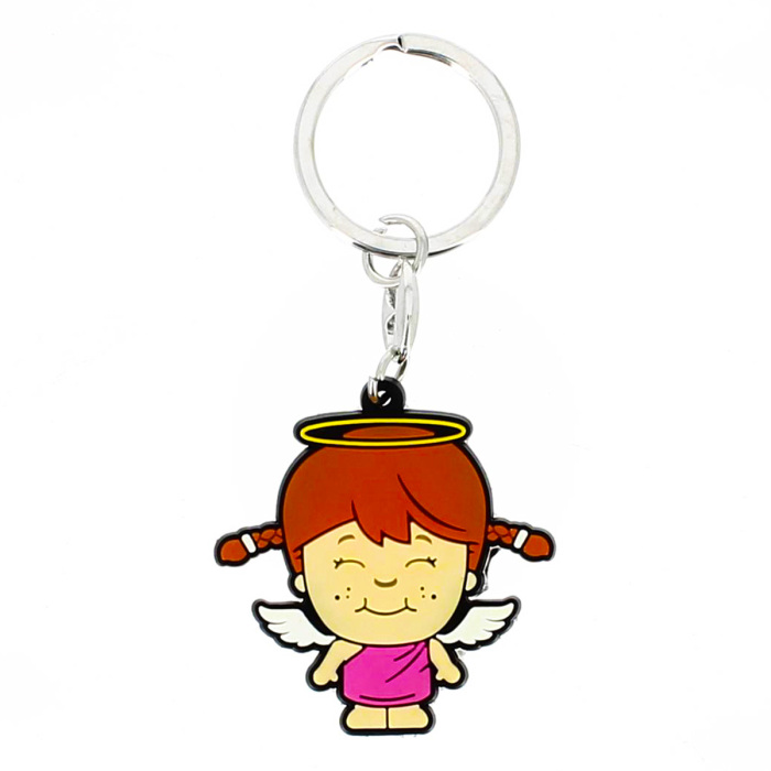 Llavero Ángel de la Guarda Niña en Goma Happy Story Llavero Ángel de la Guarda Niña en Goma Happy Story
