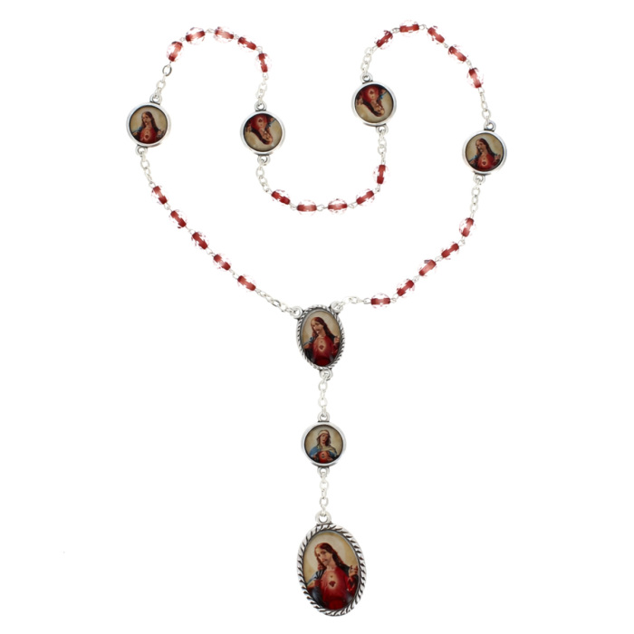 Rosary Sacred Heart of Jesus with Booklet Bead 6 mm