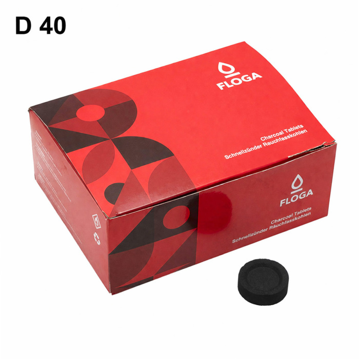 Carbones para Incienso Floga 100 unidades 40 mm Carbones para Incienso Floga 100 unidades 40 mm