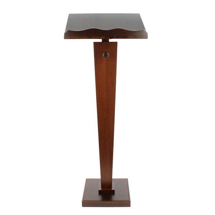 Leggio a stelo regolabile in legno scuro 105 cm