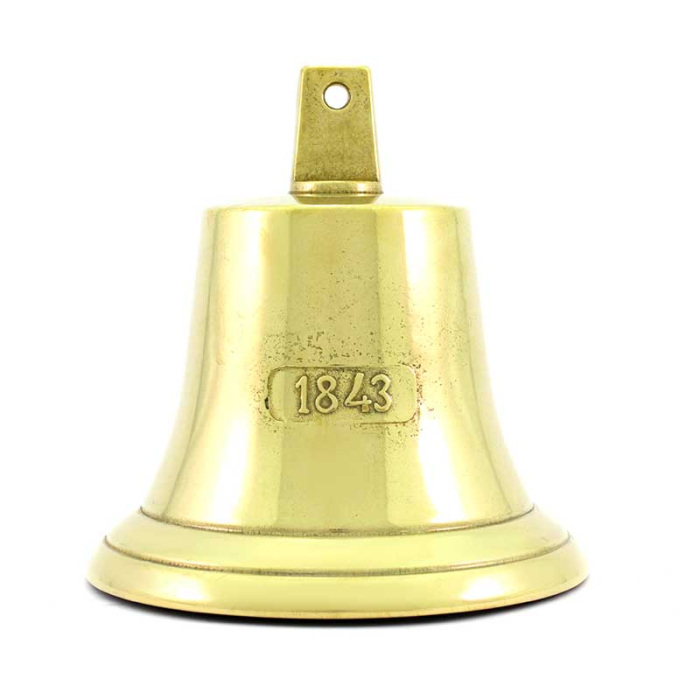 Campana in metallo dorato Diametro 21 cm