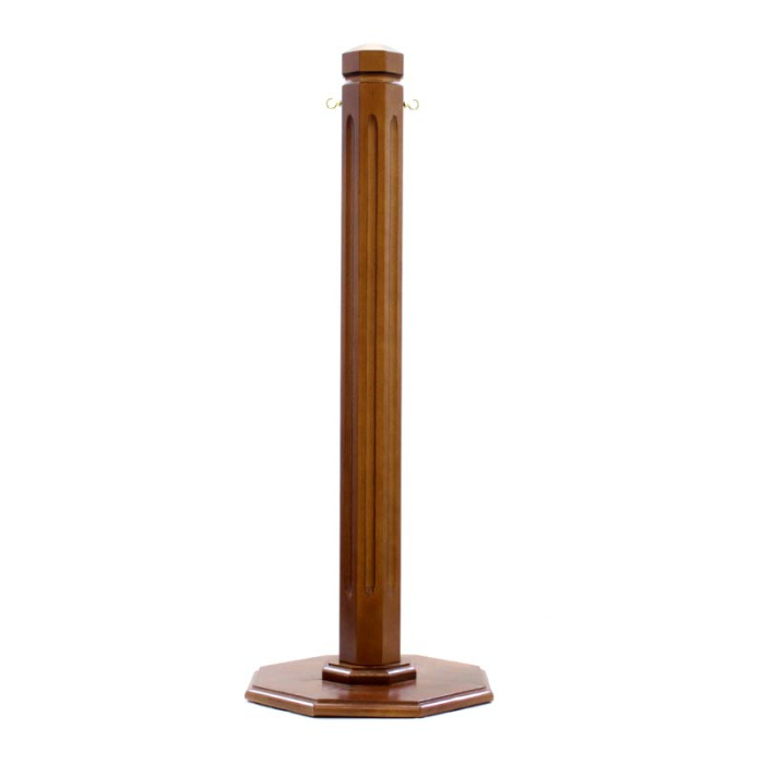 Lámpara de pie individual en madera base octogonal 100 cm