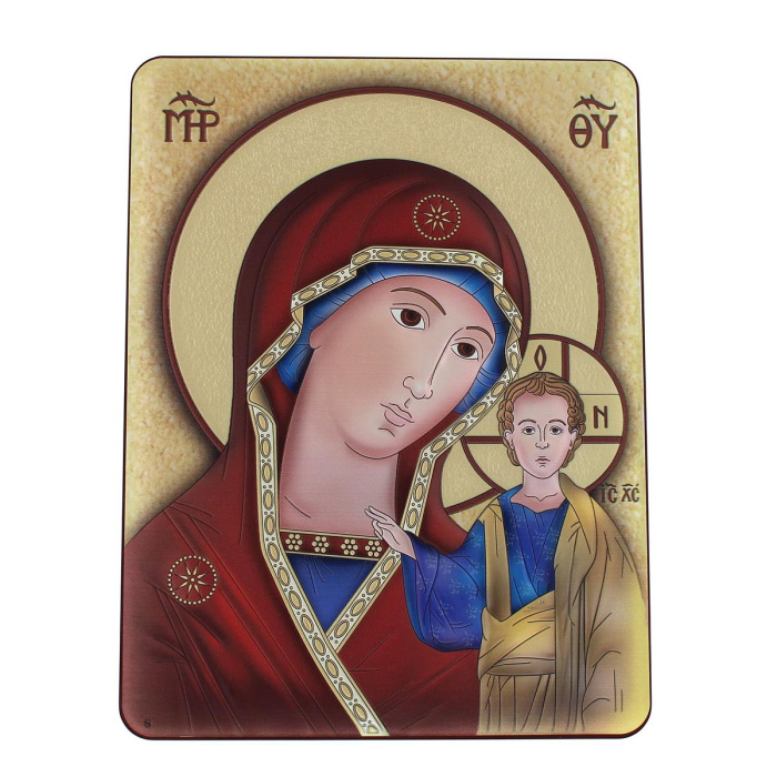 Picture of Virgin of Kazan in aluminum 25x33 cm Cipolletti Picture of Virgin of Kazan in aluminum 25x33 cm Cipolletti