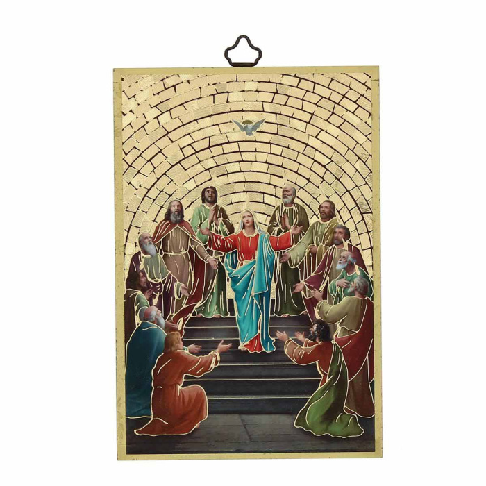 Pentecost wooden picture 10x15 cm Pentecost wooden picture 10x15 cm