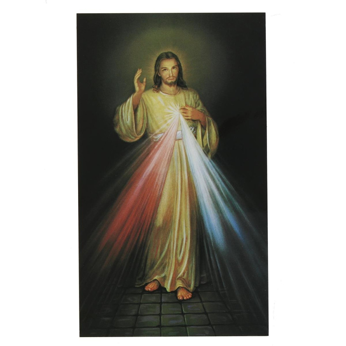 Imagen de Jesús Misericordioso 7x12 cm 100 uds