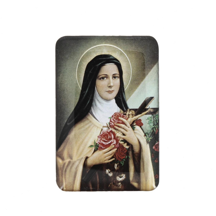 Imán vitrificado Santa Teresa del Niño Jesús 4x6 cm