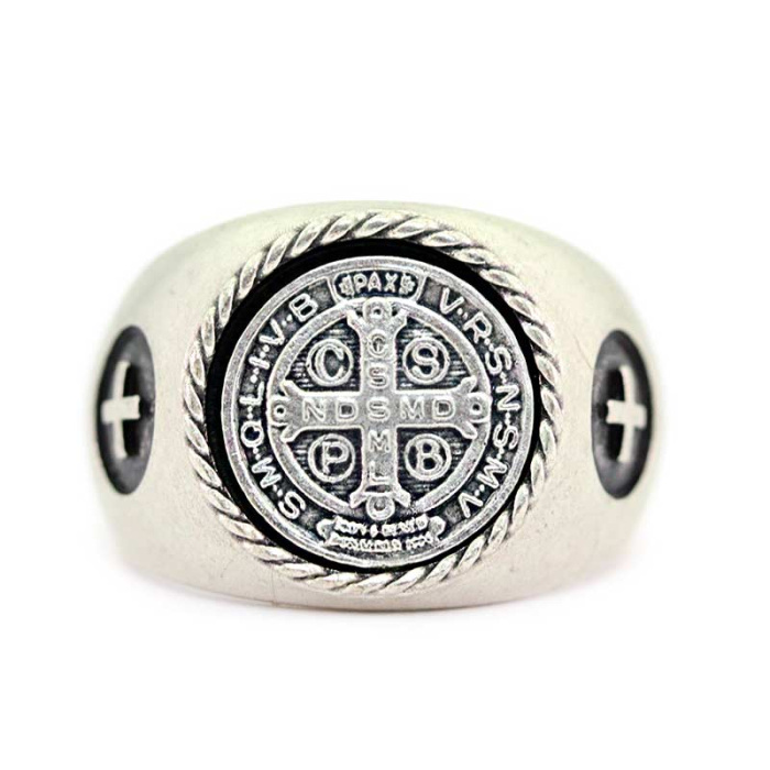 Anello San Benedetto in metallo