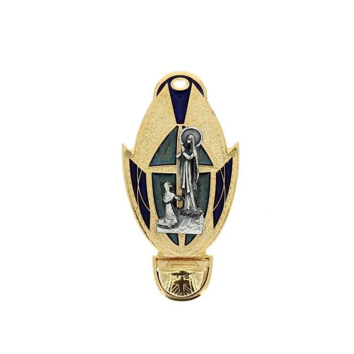 Holy water font Apparition Lourdes 5,5x10,5 cm