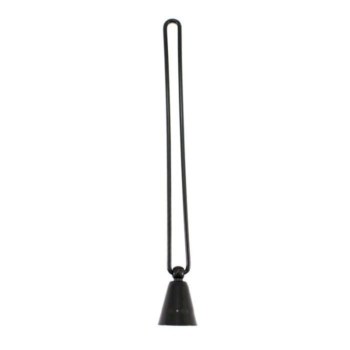 Apagavelas de metal negro 28 cm