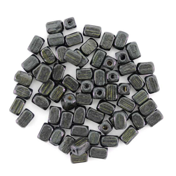 Cuenta de madera negra 8x5 mm 2000 piezas Cuenta de madera negra 8x5 mm 2000 piezas