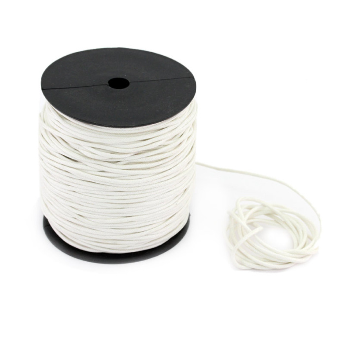 White waxed lace 100 meters thickness 2 mm White waxed lace 100 meters thickness 2 mm