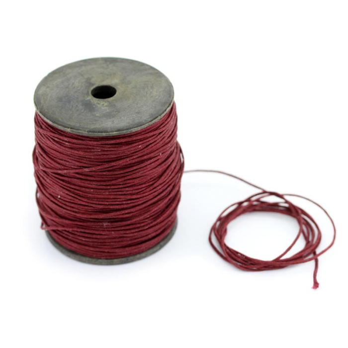 Laccio cerato vinaccio 100 metri spessore 0,8 mm