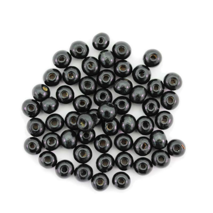 Grano tondo legno nero 6 mm 10000 pezzi