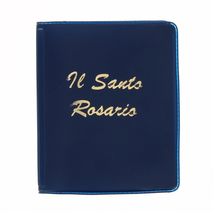 Estuche portafotos Santo Rosario 6,5x8 cm