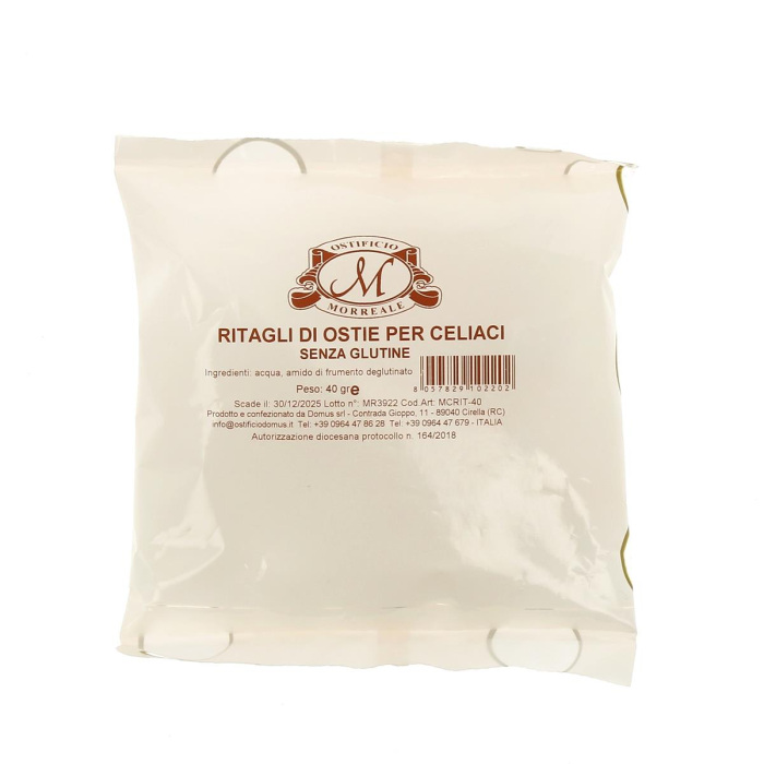 Ritagli di ostie per celiaci senza glutine 40 g