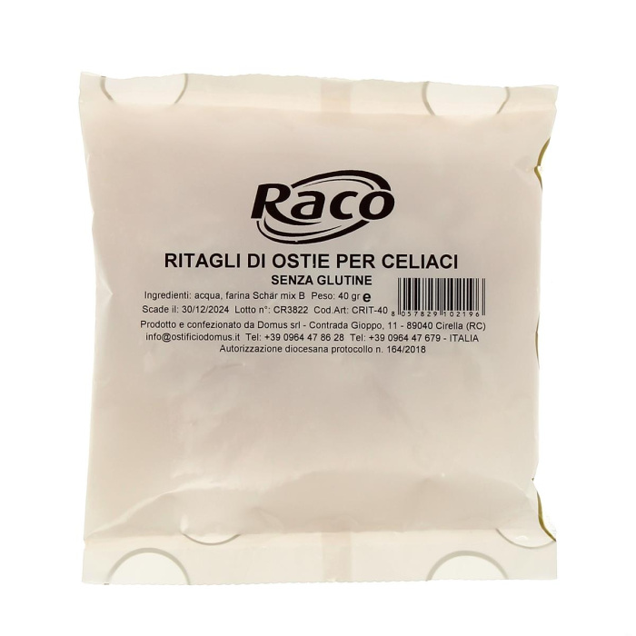 Ritagli di ostie mini per celiaci senza glutine 40 g