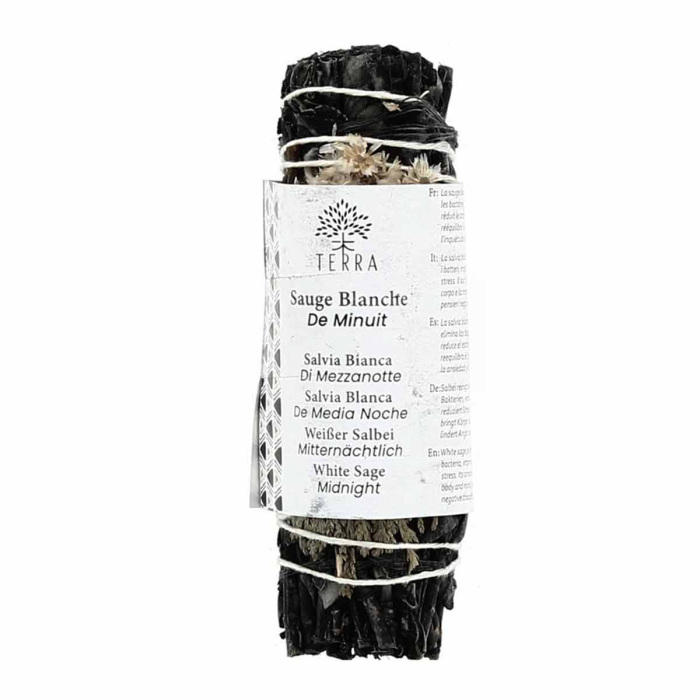 Fajo de salvia blanca de medianoche 25-30 g 10 cm