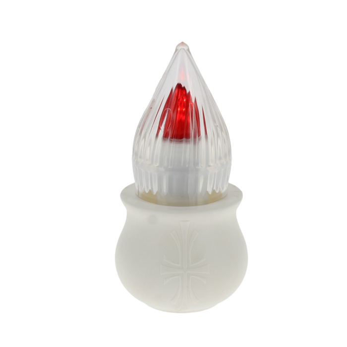 Fiamma led rosso durata 1 anno 8x16 cm