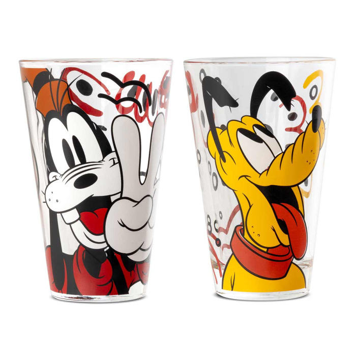 Juego de 2 vasos Goofy y Pluto Disney 310 ml Egan