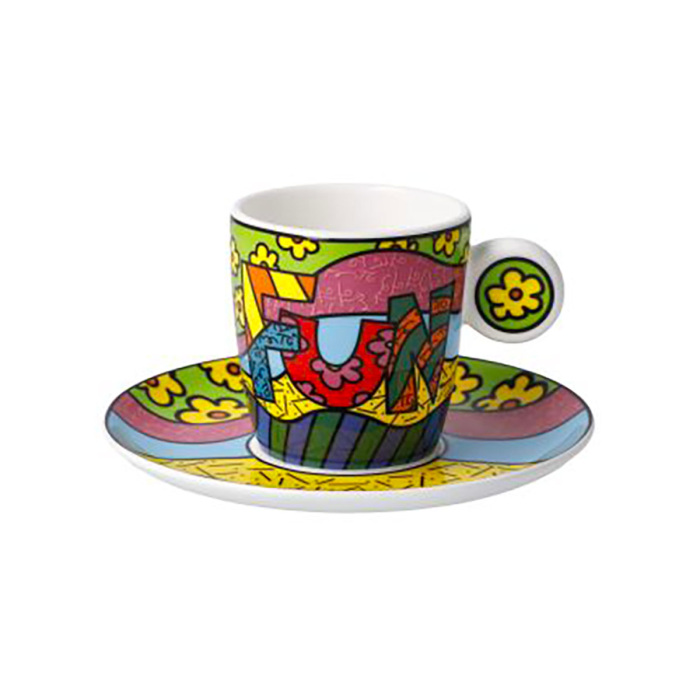 Tazza espresso Fun 7 cm Romero Britto GOEBEL Tazza espresso Fun 7 cm Romero Britto GOEBEL