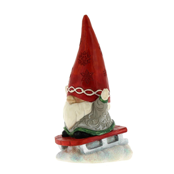 Gnome on sled 13,5 cm Jim Shore 6010845