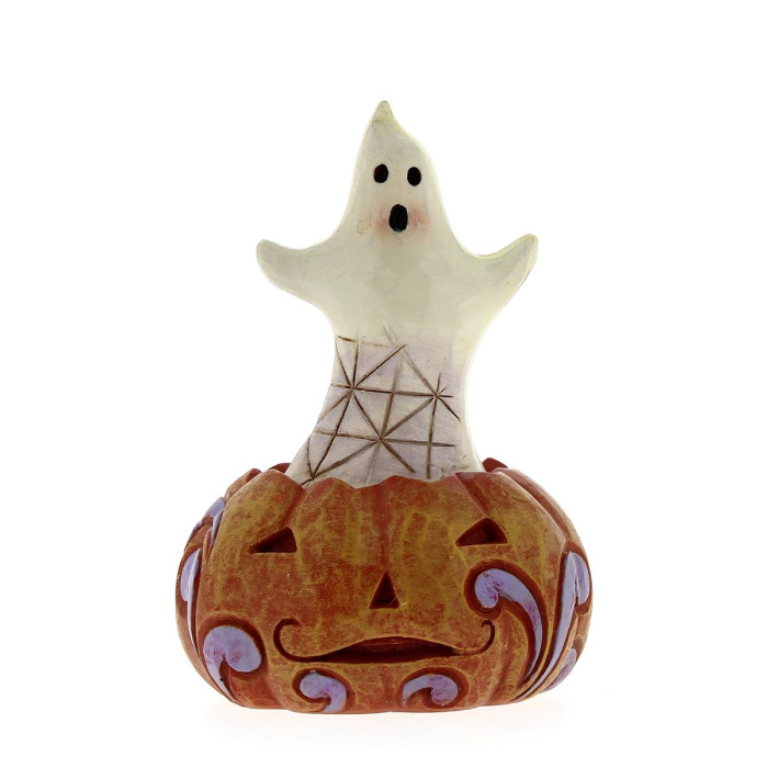 Mini zucca di Halloween 10 cm Jim Shore 6010676