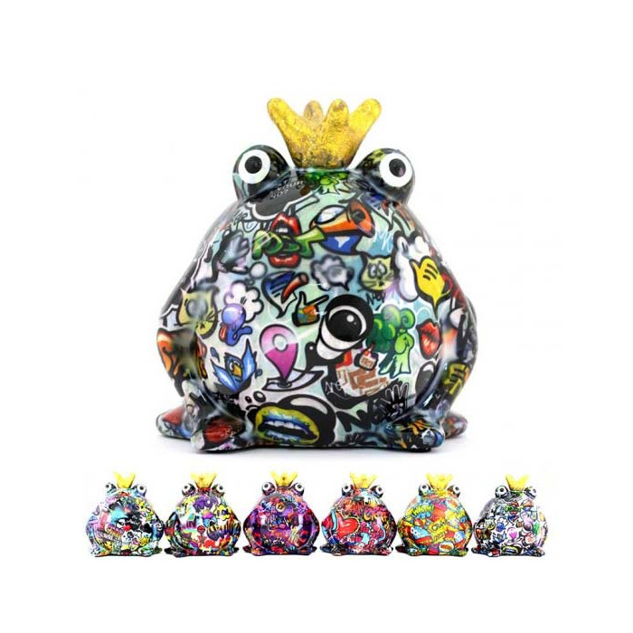 Salvadanaio Rana Freddy 16x17x15 cm Pomme Pidou