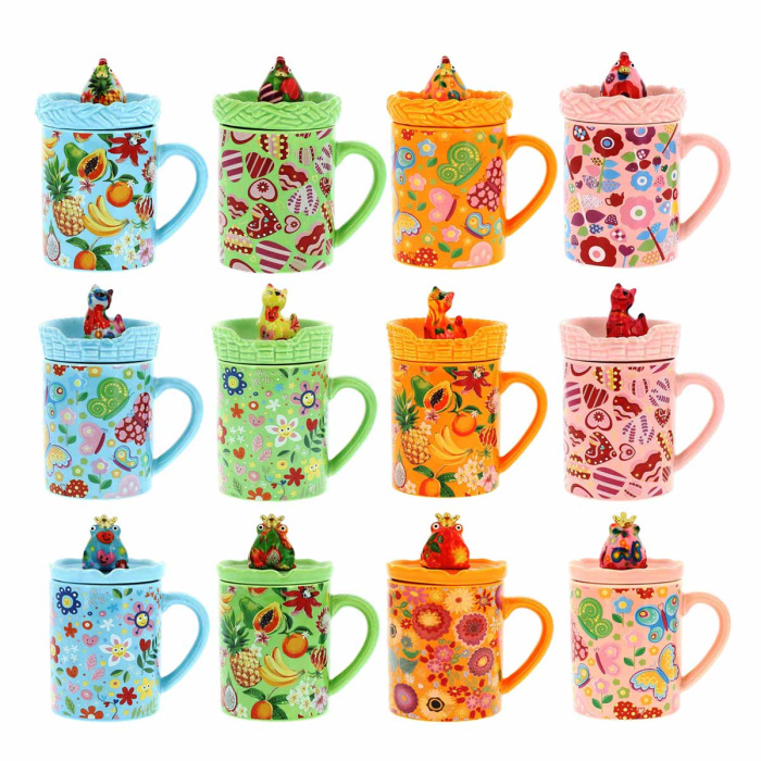 Taza con tapa 12x14x8 cm Pomme Pidou