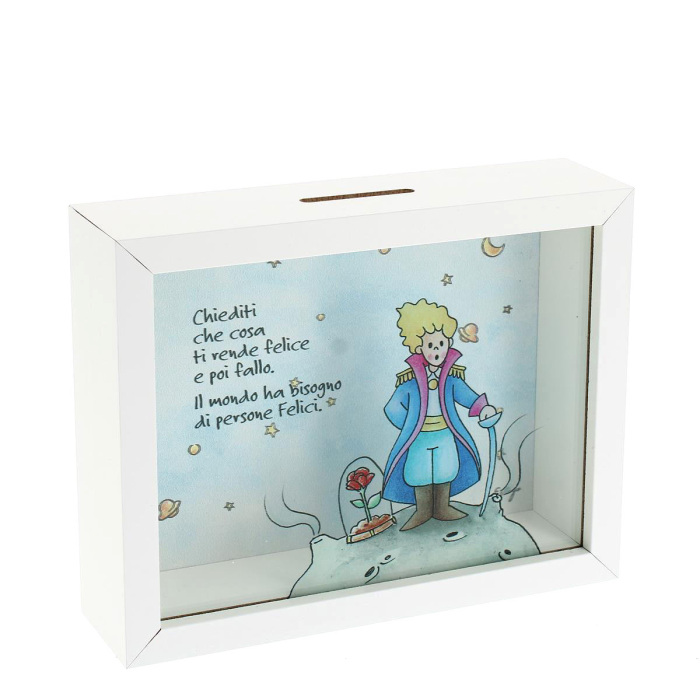 Salvadanaio Piccolo Principe bimbo 12,5x16 cm