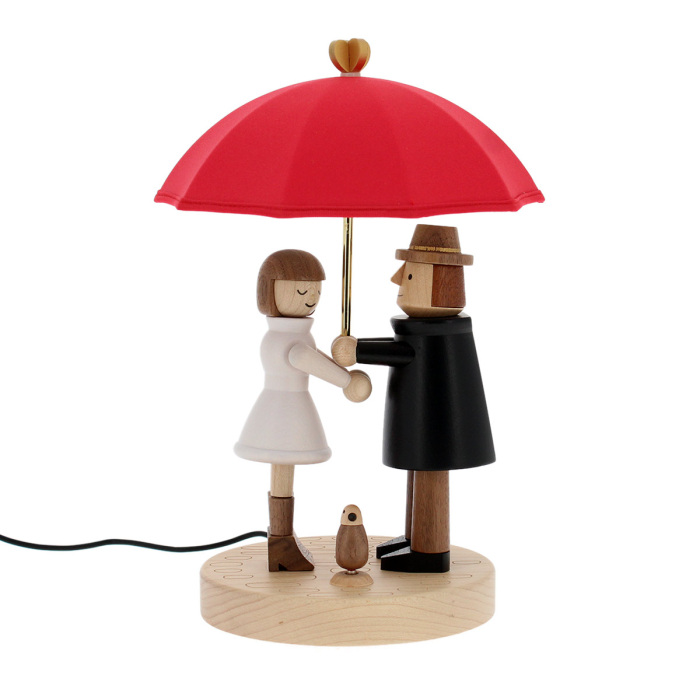Lamp Lovers with umbrella 18x28 cm Wooderful Life