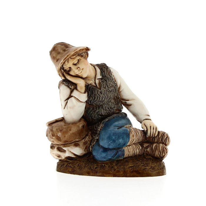 Pastore dormiente confezione regalo 12 cm Presepe Landi