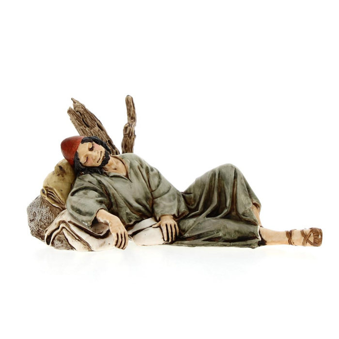 Pastore dormiente confezione regalo 13 cm Presepe Landi