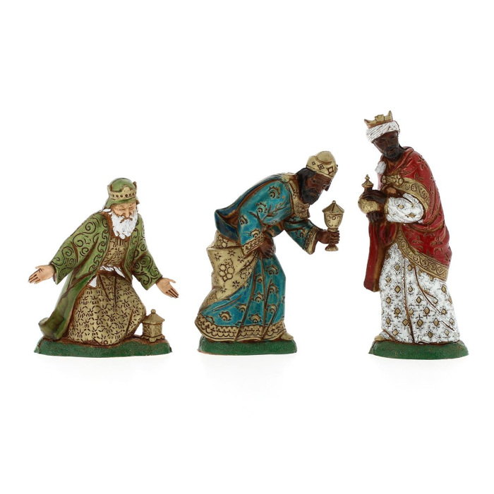 Tre Re Magi stile classico 12 cm Presepe Landi