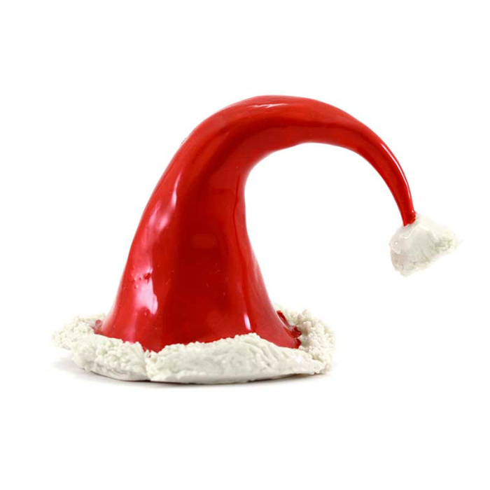Gorro de Papá Noel en cerámica 8x6 cm
