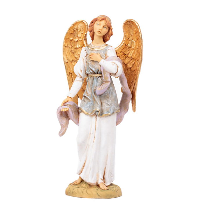 Angelo in piedi resina 52 cm Presepe Fontanini