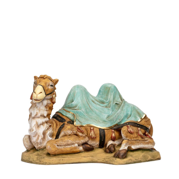 Cammello seduto in resina 52 cm Presepe Fontanini