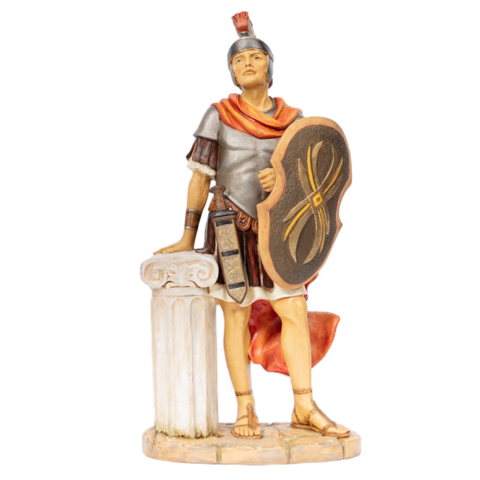 Soldato con scudo in resina 125 cm Presepe Fontanini
