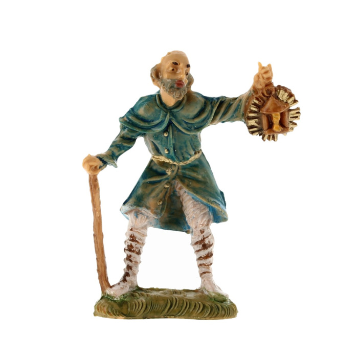 Pastore con lanterna resina 4 cm Presepe Fontanini Pastore con lanterna resina 4 cm Presepe Fontanini